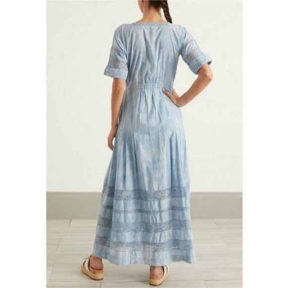 LoveShackFancy Edie Cotton Crochet Lace Midi Dress - Picture 6 of 16